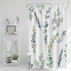 AWERT Blue Marble Shower Curtain - Waterproof for Bathroom Decor, Printed Washable With Hooks, 72x72 Inch
