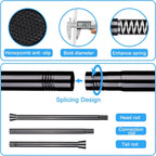 Tension Curtain Rod Black Tension Rod 28 To 48 Inch Spring Curtain Rods