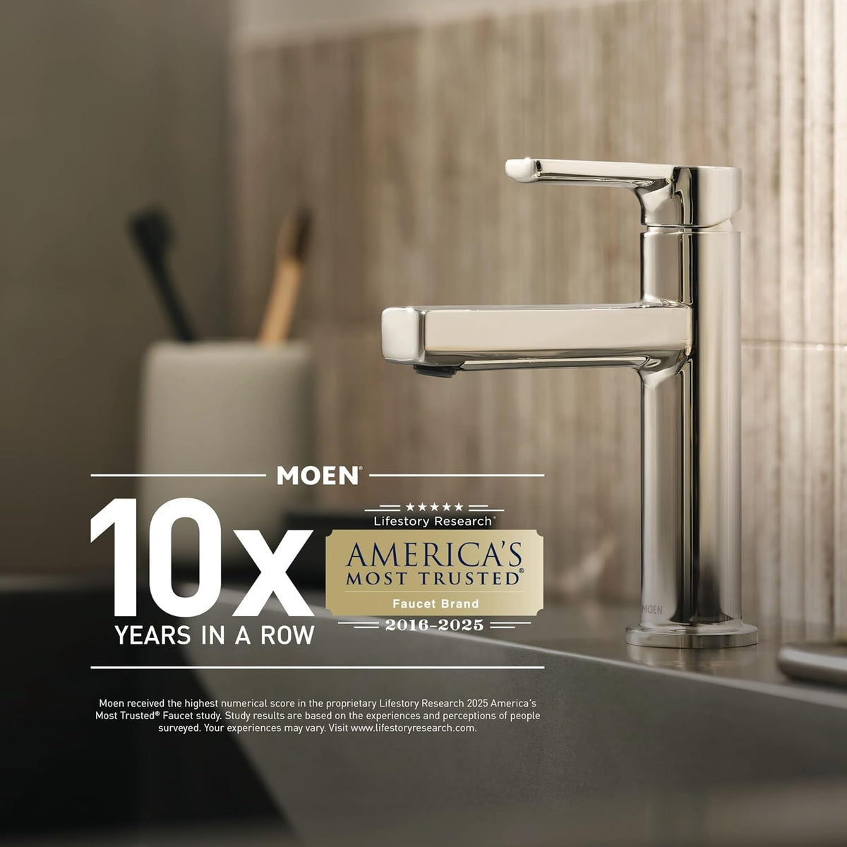 Moen Polished Nickel Shower Curtain Ring, Pack of 12, SR2201NL
