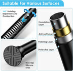 2Pcs Tension Curtain Rod 31 To 76 Inch Black Shower Curtain Rod