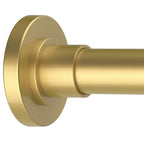 GXOACKJ Brushed Nickel Shower Curtain Rods - 31-80 Inch Spring Tension Shower Rods for Bathroom, Adjustable, No Drilling, No Rust, Stainless Steel
