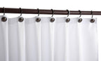 CHICTIE Bronze Shower Curtain Hooks,Oil Rubbed Decorative Shower Rings,Set of 12 Rust Resistant Shower Hooks Hangers for Bathroom Curtains Rods(Oil-Rubbed Bronze)