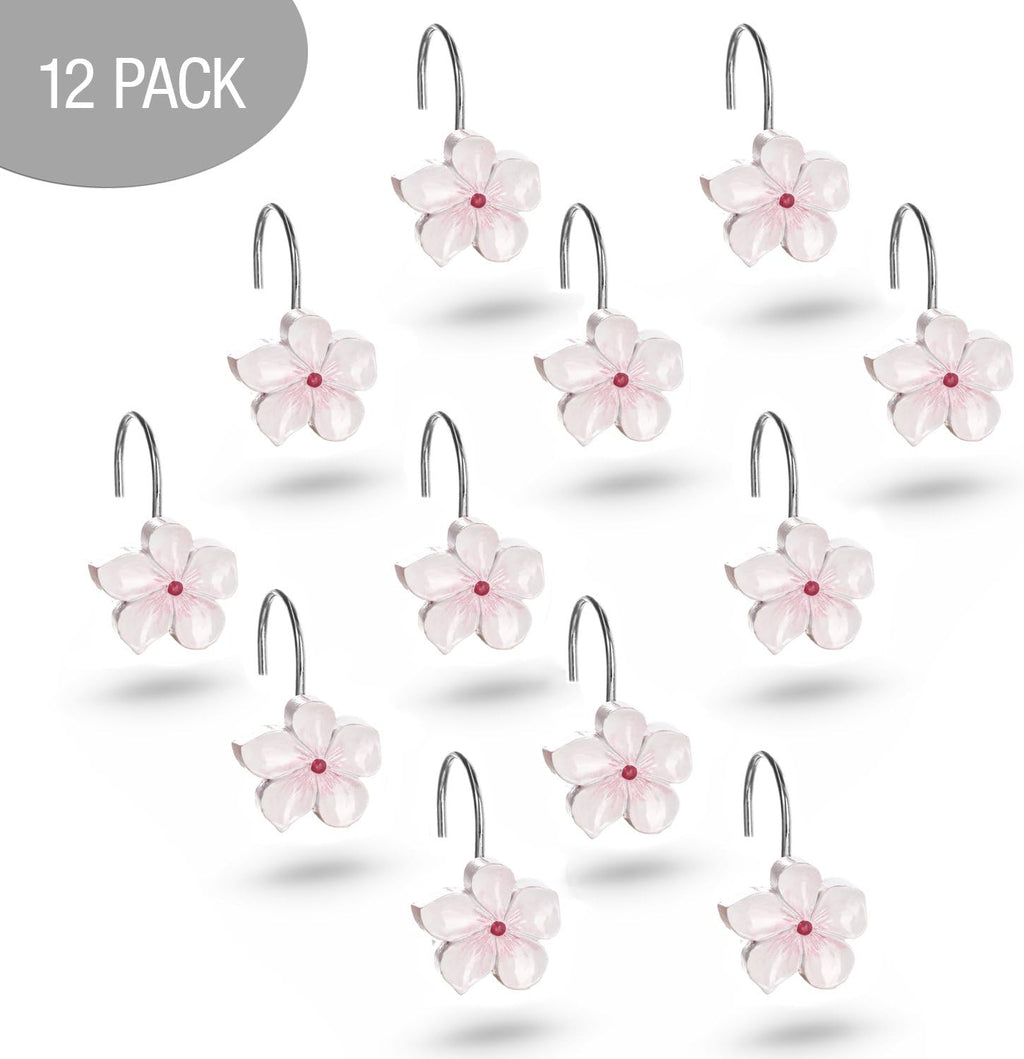 Creative Scents Vanda Shower Curtain Hooks Decorative | Set of 12
