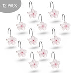 Creative Scents Vanda Shower Curtain Hooks Decorative | Set of 12