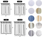 NTBAY EVA Shower Curtain Liner, 72 x 72, 6 Gauge, Clear Water Cube