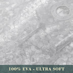 No Hook Shower Curtain or Liner, Standard Size 71 x 74, Pebble