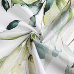 Gibelle Sage Green Eucalyptus Shower Curtain, Floral Print, 72x72