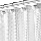 Creative Scents White Shower Curtain Hooks Decorative | Set of 12