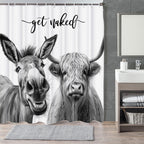 Funny Japanese Cat Funky Anime Japan Bathroom Shower Curtain, 72x72
