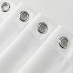 Waterproof Fabric Shower Curtain Liner, TPU Coated, PEVA-Free & Odorless, Hotel Quality, 3 Magnets, Rust-Proof Metal Grommets, Machine Washable, White, 72x72 Inch