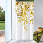 Gibelle Sage Green Eucalyptus Shower Curtain, Floral Print, 72x72