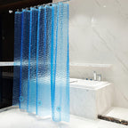 Bostofy Waterproof Shower Curtain Liner 8G EVA Thick Shower Curtain with Heavy Duty 3 Bottom Magnets, Shower Liner for Shower Stall, Bathtubs, 3D Pebble Pattern, 72 x 72,12 Hooks