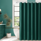 Naturoom Linen Shower Curtain 72 Inch Long for Bathroom Beige 1 Panel