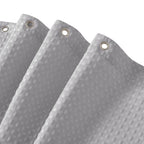 Madison Park Spa Waffle Shower Curtain for Bathroom, 72 x 72, Grey