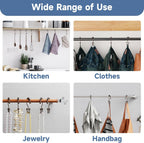 Titanker Shower Curtain Hooks Rings, Rust-Resistant Metal Double Glide Shower Hooks for Bathroom Shower Rods Curtains, Set of 12 Hooks - Bronze