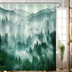 Ocean Beach Coastal Nautical Summer Sunset Shower Curtain for Bathroom 72W*72H Inch Seaside Seacoast Beachy Waves Bathtub Decor Seascape Neutral Cool Waterproof Polyester Fabric Set with 12 Hooks
