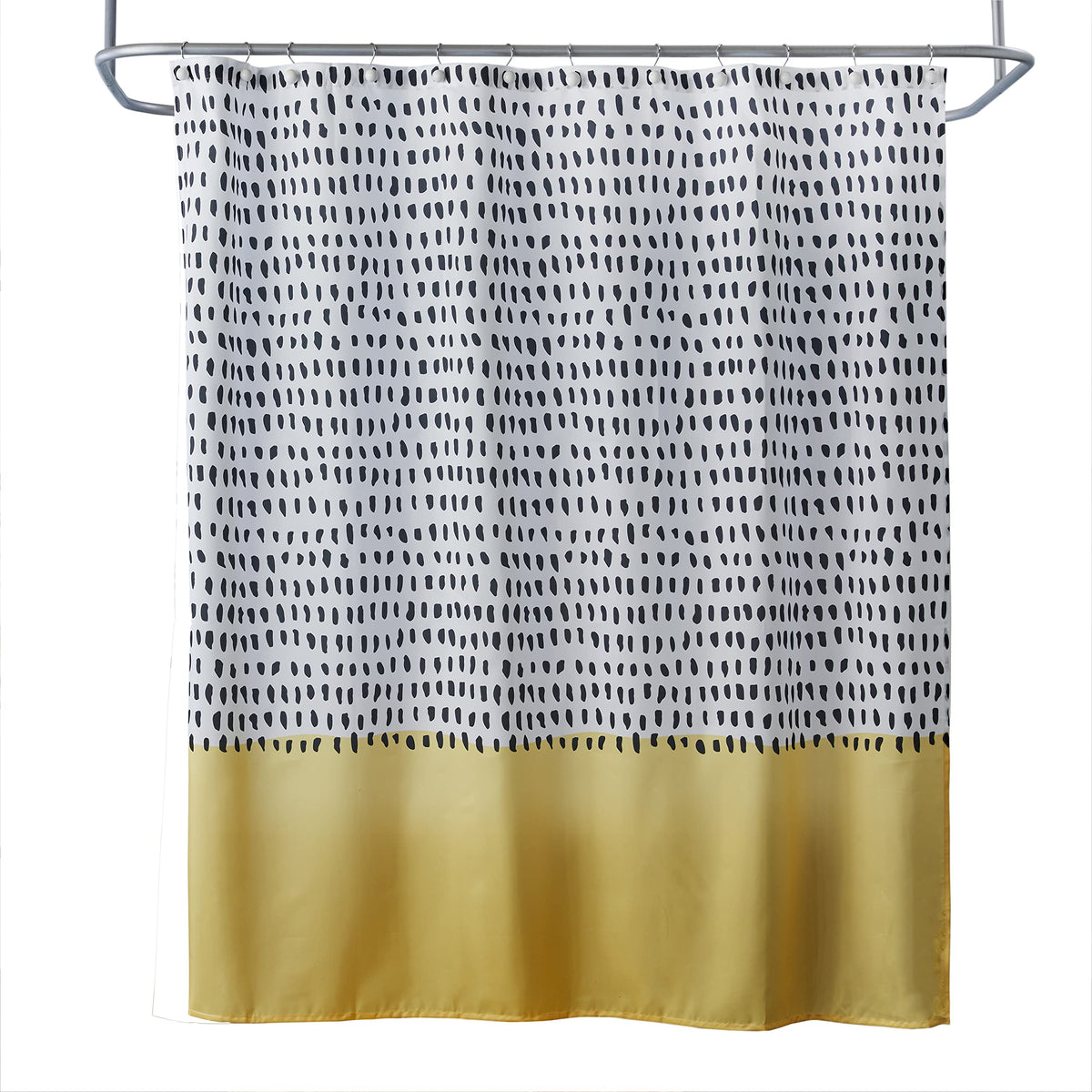 SKL Home The World Map Waterproof PEVA Shower Curtain, Clear/Multi