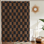 Ohocut Checkered Shower Curtain, Sage Green Shower Curtains for Bathroom, Cute Retro Checkboard Shower Curtain Vintage Aesthetic, Washable Fabric Bath Curtain 72''x72''