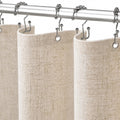 Linen Shower Curtain Beige Boho Cream Natural Cloth 72" W x 72" L