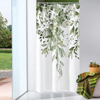 Gibelle Sage Green Eucalyptus Shower Curtain, Floral Print, 72x72