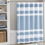 Madison Park Spa Waffle Shower Curtain for Bathroom, 72 x 72, Grey