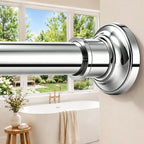 Black Long Curtain Rod Tension Shower Curtain Rods 30 to 120 inch