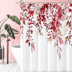 Gibelle Sage Green Eucalyptus Shower Curtain, Floral Print, 72x72