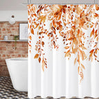 Gibelle Sage Green Eucalyptus Shower Curtain, Floral Print, 72x72