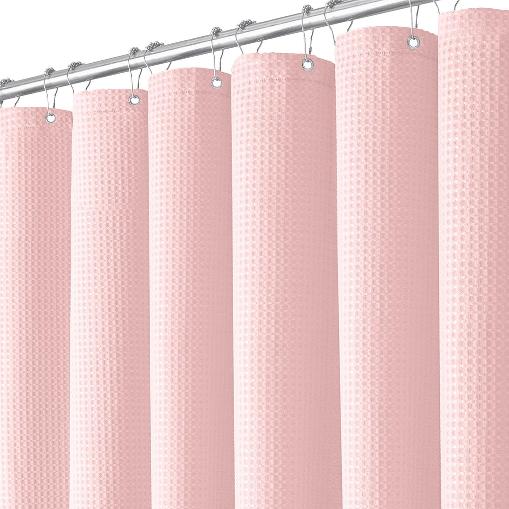 Dynamene Waffle Shower Curtain 256 GSM Heavy Duty Fabric 72"x72" Sage Green