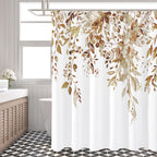 Gibelle Sage Green Eucalyptus Shower Curtain, Floral Print, 72x72