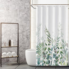 AWERT Blue Marble Shower Curtain - Waterproof for Bathroom Decor, Printed Washable With Hooks, 72x72 Inch