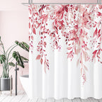 Gibelle Sage Green Eucalyptus Shower Curtain, Floral Print, 72x72
