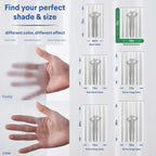Clorox Shower Curtain Liner & Hooks, Premium Lightweight Flexible Waterproof 4g PEVA for Bathroom with Weighted Magnets, Standard Size 70" x 72", Frosty 1 Pack
