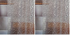 Bostofy Waterproof Shower Curtain Liner 8G EVA Thick Shower Curtain with Heavy Duty 3 Bottom Magnets, Shower Liner for Shower Stall, Bathtubs, 3D Pebble Pattern, 72 x 72,12 Hooks