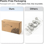 Sunlit Round Rhinestone Shower Curtain Hooks with Glide Balls, 12 Pack
