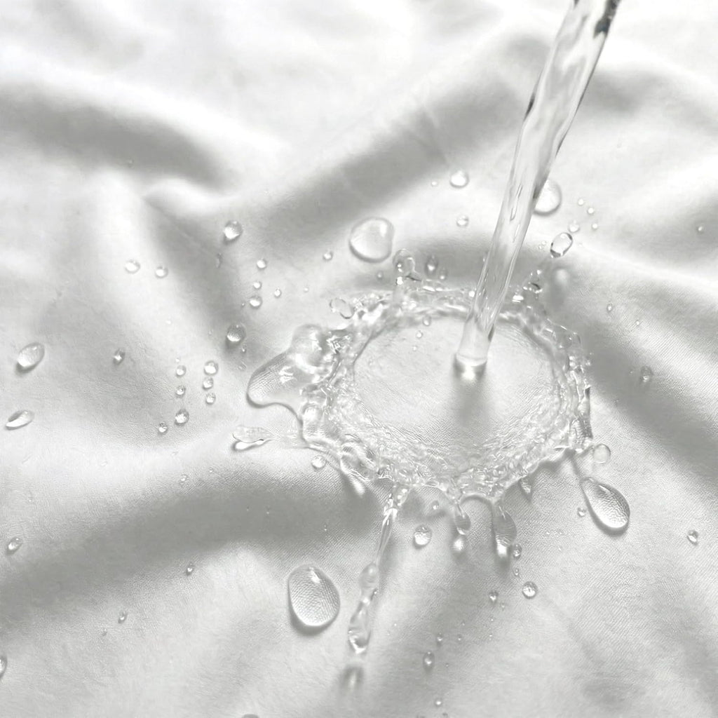 Waterproof Fabric Shower Curtain Liner, TPU Coated, PEVA-Free & Odorless, Hotel Quality, 3 Magnets, Rust-Proof Metal Grommets, Machine Washable, White, 72x72 Inch