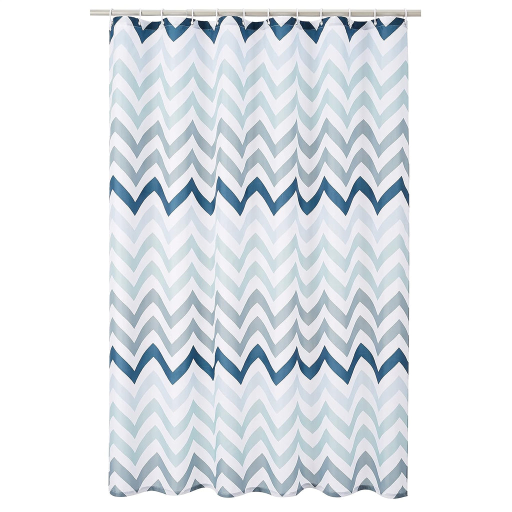 Amazon Basics Lightweight Super Soft Easy Care Microfiber Waffle Texture Shower Curtain , 72" x 72", White