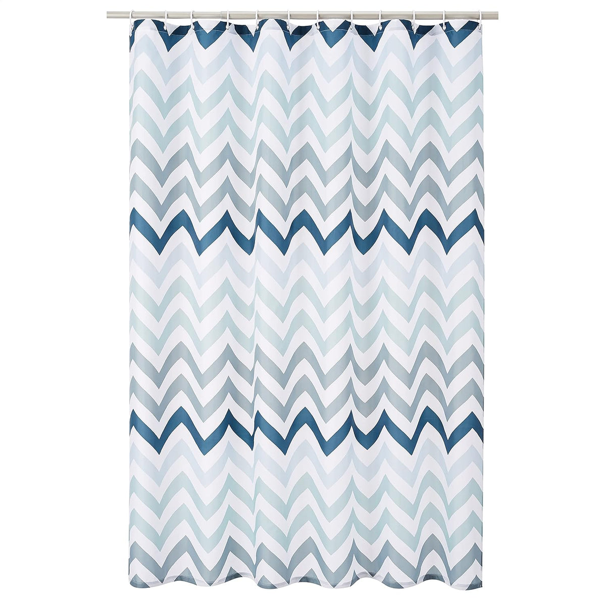 Amazon Basics Lightweight Super Soft Easy Care Microfiber Waffle Texture Shower Curtain , 72" x 72", White