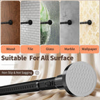 Tension Curtain Rod 41-86In-150Lb, Curtain Rod No Drilling for Window or Bathroom Patio, Adjustable Heavy Duty Shower Curtain Rod, Easy to Install, Never Rust, Rod Diameter 1.26 Inches-Black