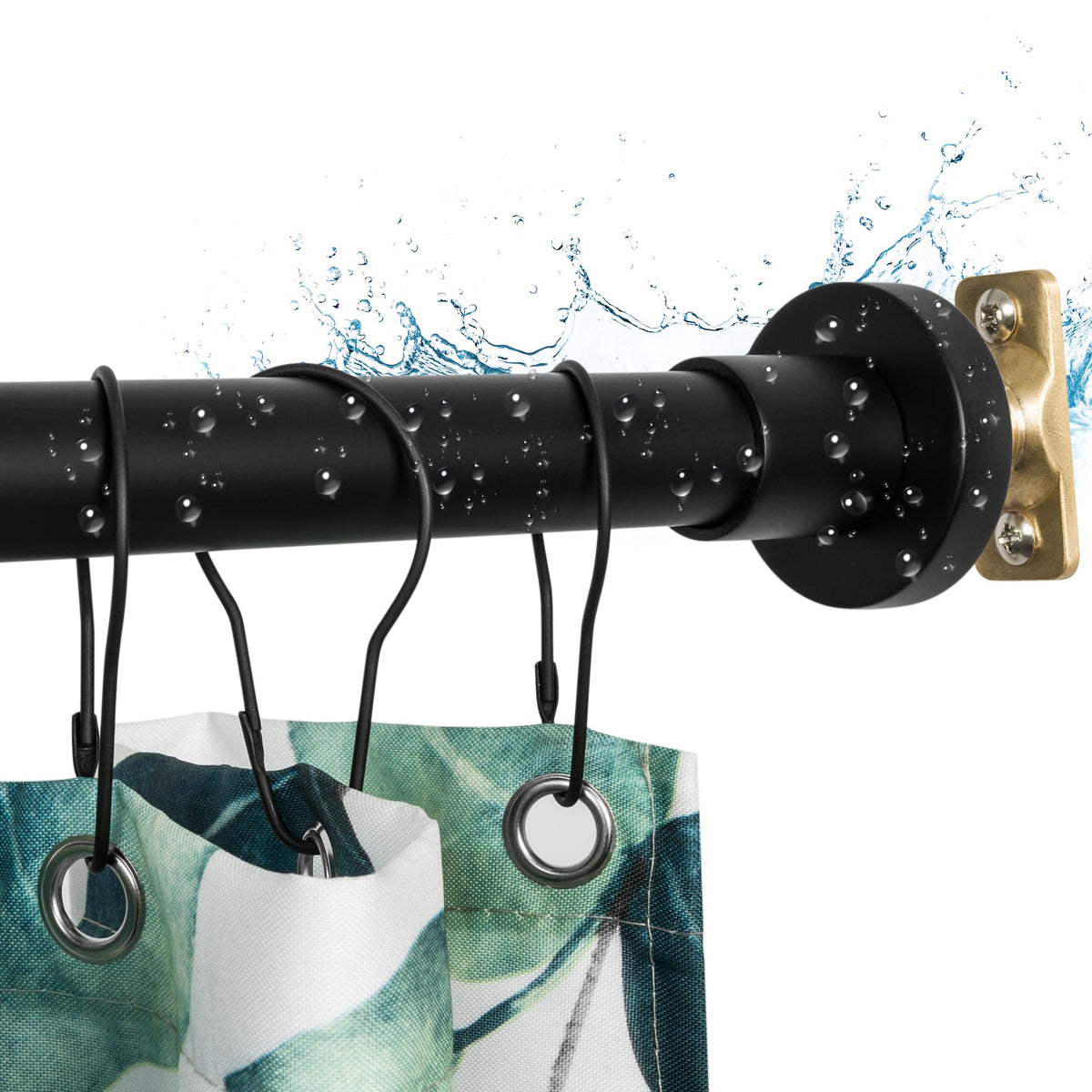 Artiwell Heavy Duty Shower Rod, Adjustable Shower Curtain Rod, Expandable 47-84 Inch, Permanent Mount Shower Rod, Never Rust Stainless Steel For Window Curtain and Closet, Brushed Nickel