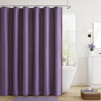 Naturoom Linen Shower Curtain 72 Inch Long for Bathroom Beige 1 Panel