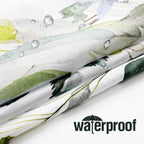 Gibelle Sage Green Eucalyptus Shower Curtain, Floral Print, 72x72