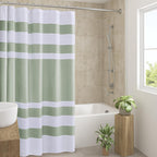 Madison Park Spa Waffle Shower Curtain for Bathroom, 72 x 72, Grey