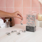 Luxury S Shower Curtain Hooks (12-Pack) Hotel Quality Silver Chrome Finish | Bathroom Accessories | Non-Slip Ball End | Easy to Hang