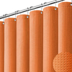 Dynamene Waffle Shower Curtain 256 GSM Heavy Duty Fabric 72"x72" Sage Green