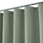 Barossa Design Narrow Stall Shower Curtain Waffle Weave 36x72, White